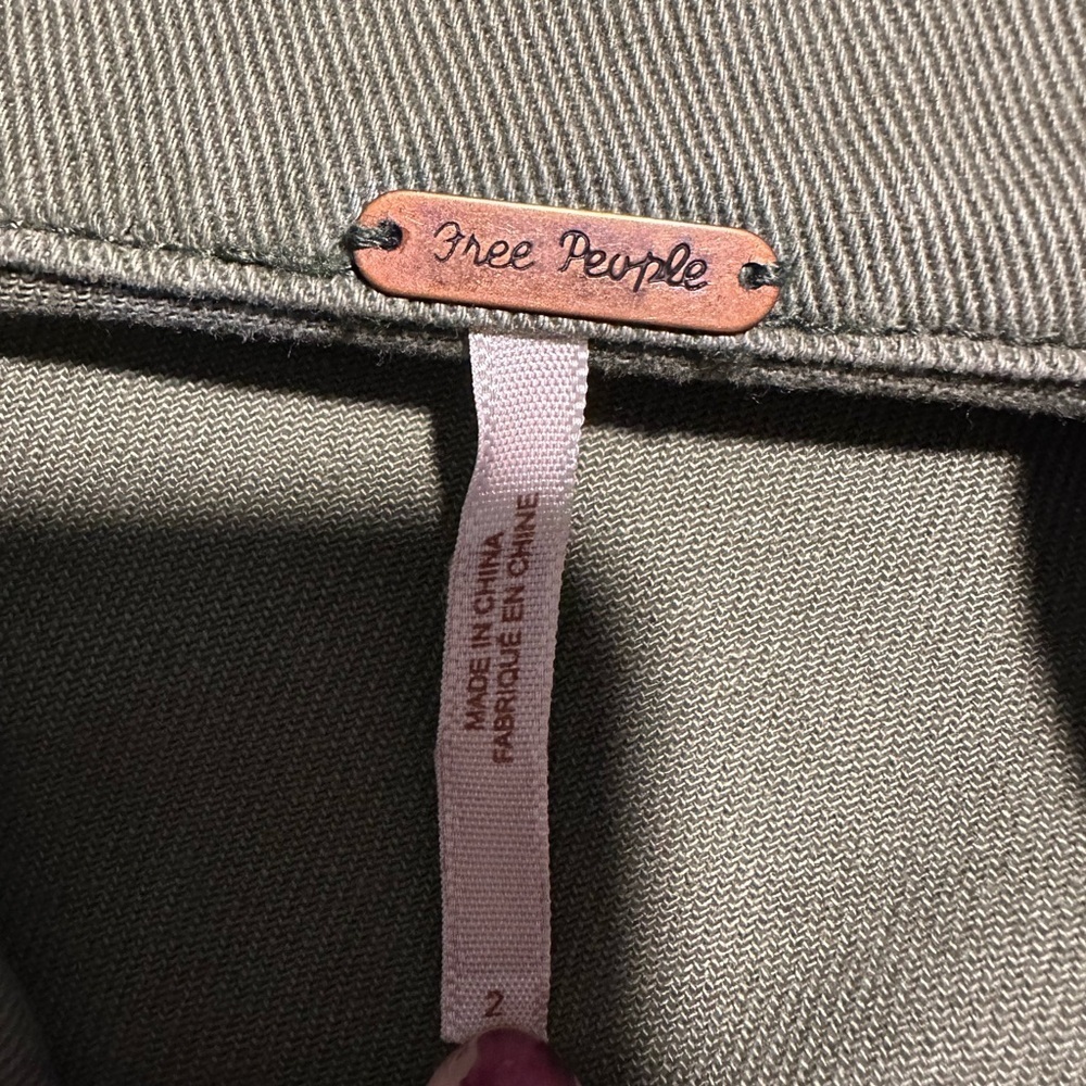 free people cropped army jacket - Picture 4 of 9